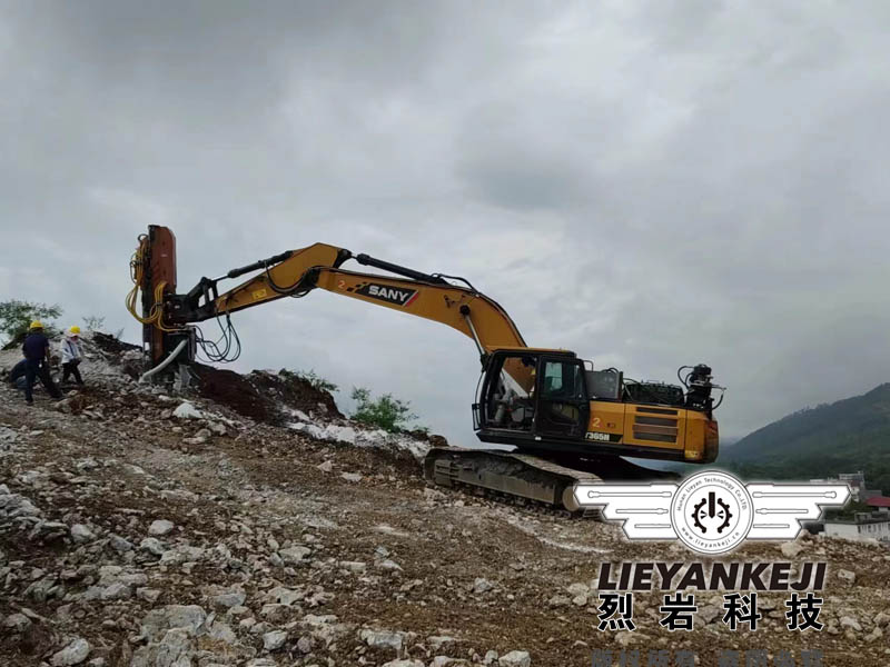 矿山岩石快速劈裂器矿山基建现场